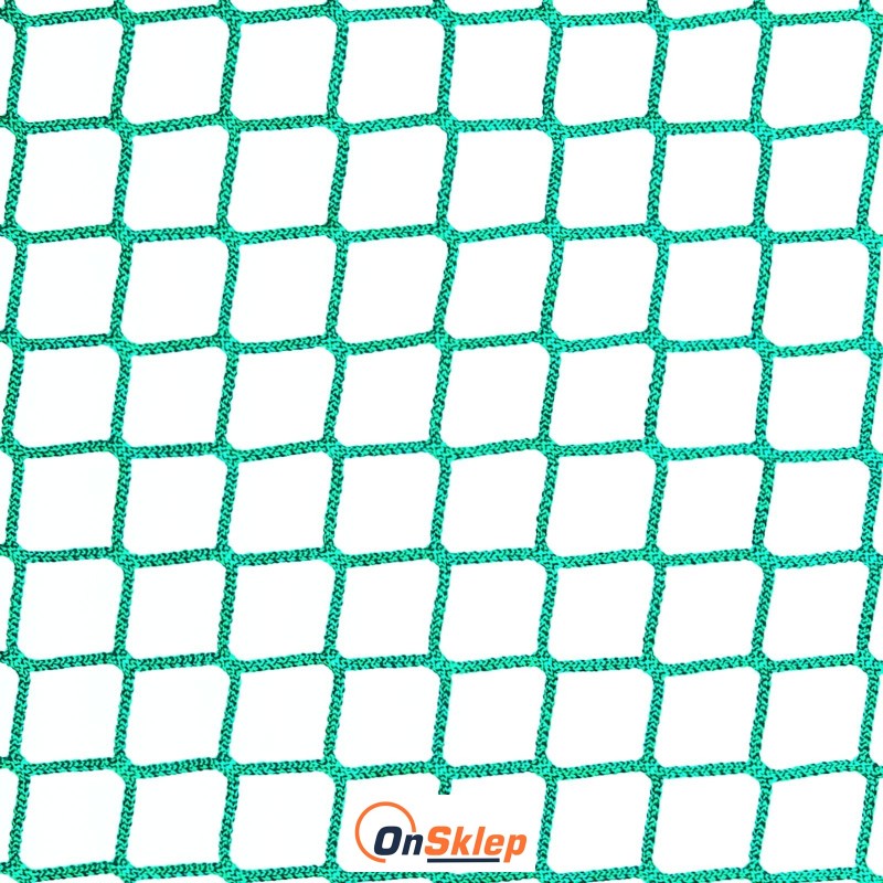 Asekuracyjna, gruba siatka ochronna zapobiegająca wypadaniu z balkonu