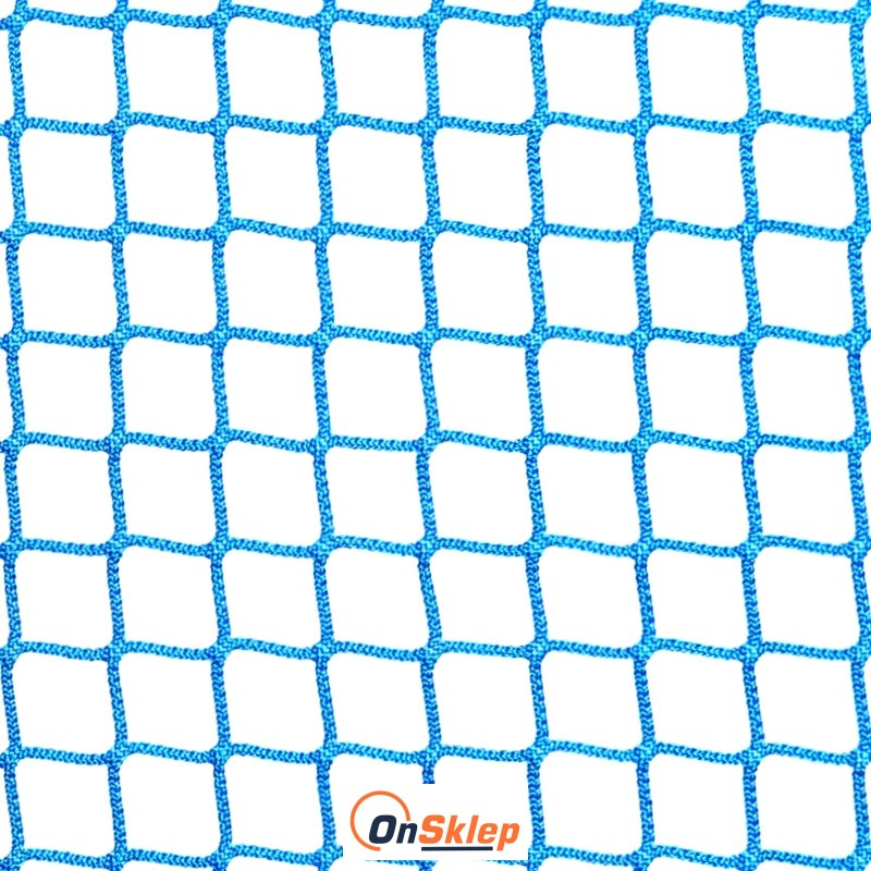 Asekuracyjna, gruba siatka ochronna zapobiegająca wypadaniu z balkonu