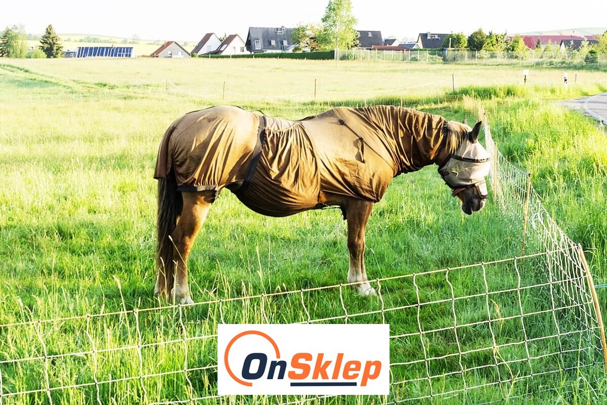   OnSklep - Siatka sznurkowa klasy premium do wygrodzenia koni 