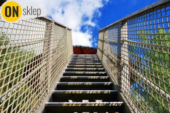  Schody - Mocna siatka na schody i klatki schodowe - poziome zabezpieczenie 